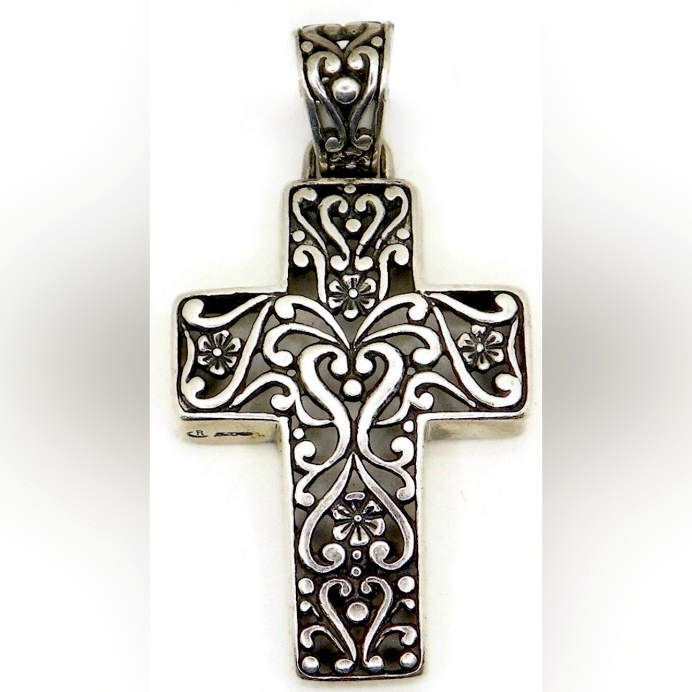 Carolyn Pollack Filigree Sterling Cross